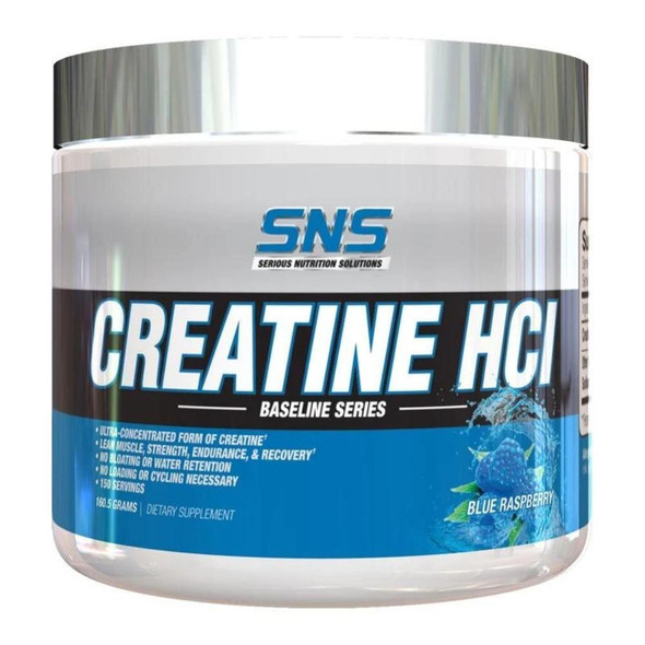 Serious Nutrition Solutions Creatine HCL Blue Raspberry 150 Servings