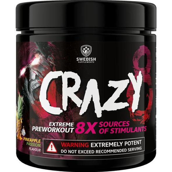 Swedish Supplements Crazy 8 240g Pineapple & Passionfruit