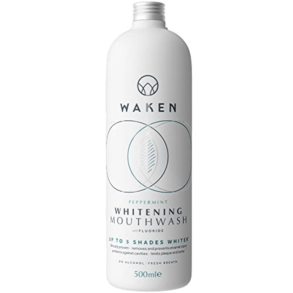 Waken Mouthcare Whitening Peppermint Mouthwash