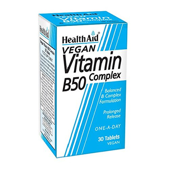 HealthAid Vit B50 Complex - Prolong Release - 30 Tablets