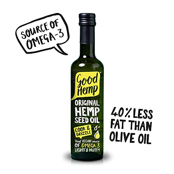 Good Hemp The Original Hempseed Cooking Oil 100% Natural Omega 3 Rich 500ml