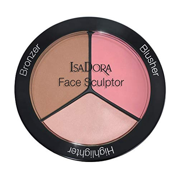IsaDora Face Contour Bronzer/Blusher/Highlighter 01 Warm Peach 18g