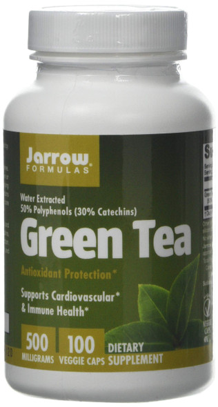 Jarrow Formulas Green Te, 500 mg, 100-Count