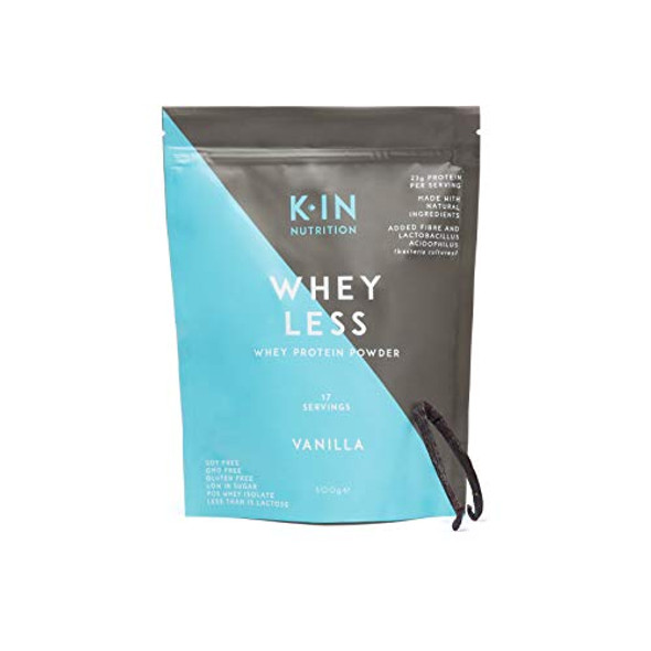 KIN Nutrition WHEY Less Whey Protein 500g Pouch (Vanilla)