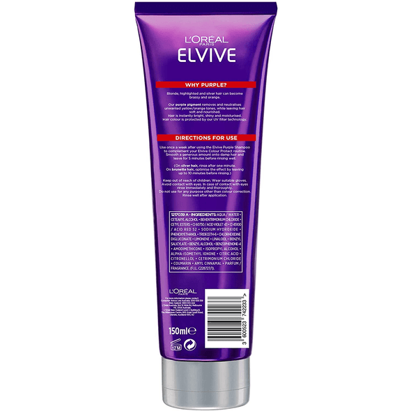 L'Oreal Paris ELIVVE Colour-Protect Purple Conditioner 150mL