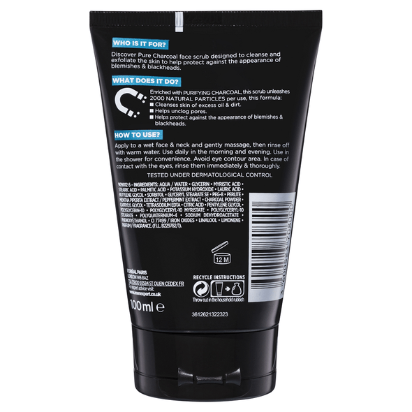 L'Oreal Paris Men Expert Pure Carbon Anti-Blackhead Daily Face Scrub