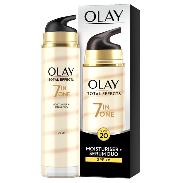 Olay Total Effects Anti-Ageing Moisturiser And Serum Duo SPF 20, 40ml