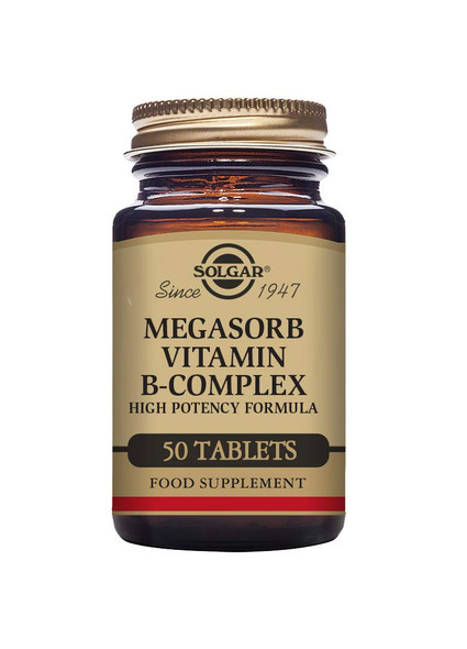 Solgar Megasorb Vitamin B-Complex Tablets - Pack Of 50
