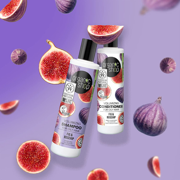 Organic Shop OS Volumizing Shampoo for Oily Hair Fig&Rosehip