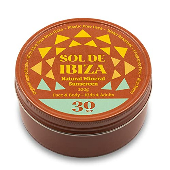 Sol De Ibiza Plastic Free Face & Body Natural Mineral Sunscreen SPF30