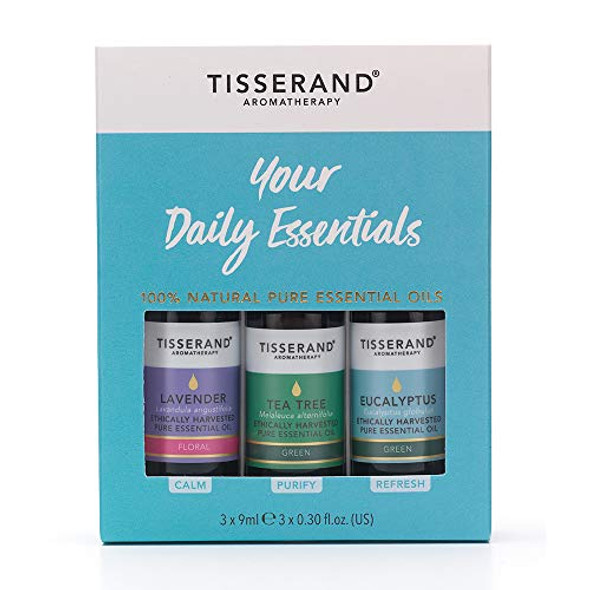 Tisserand Aromatherapy Your Daily Essentials Gift Set 3 x 9ml