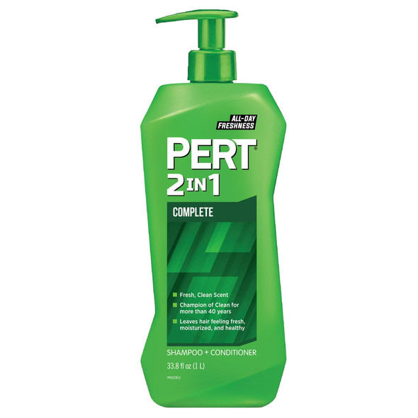 Pert Classic Clean Shine Enhancing 2 in 1 Shampoo Plus Conditioner, 33.8 fl oz