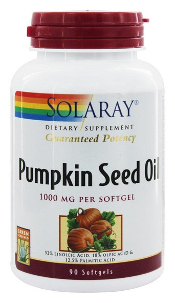 Solaray, Pumpkin Seed Oil, 1000 mg, 90 Softgels