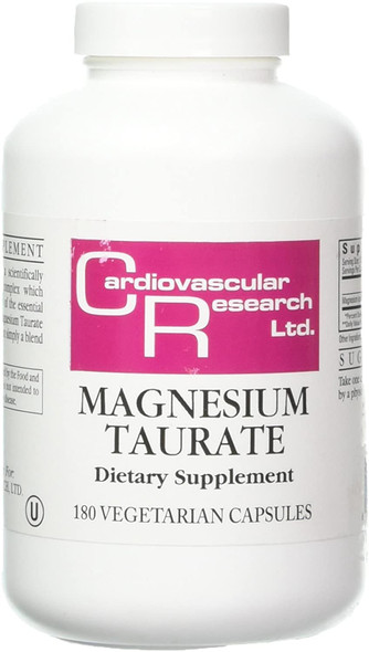 Ecological Formulas Magnesium Taurate Capsule, 125 mg, 180 Count