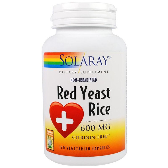 Solaray - Red Yeast Rice, 600 mg, 120 Veggie Caps