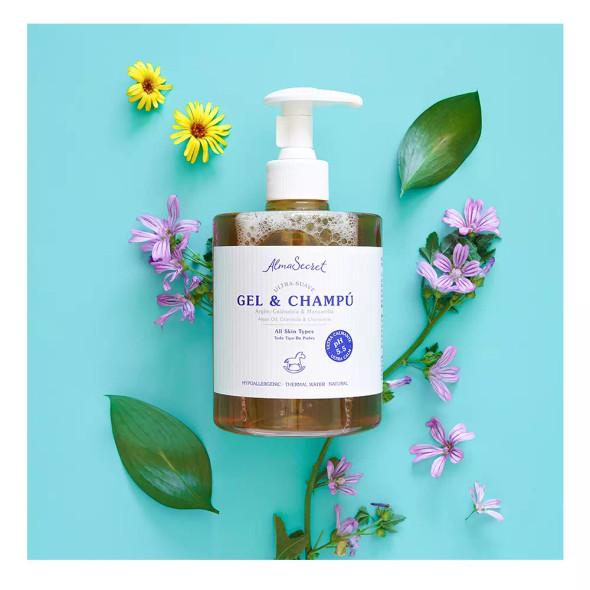 Alma Secret GEL-CHAMPU suave con argan, calEndula & manzanilla Bath gels - Shampoo - Moisturizing shampoo - Shower gel