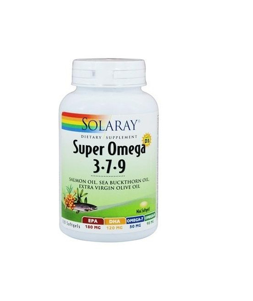 Solaray - Super Omega 3-7-9 Softgels, 120 Count