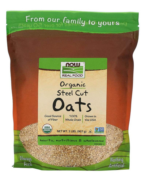 Now Foods Organic Steel Cut Oats,, 907 g