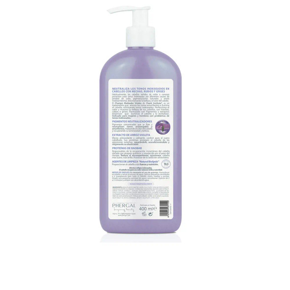 ClearE Institute MATIZADOR violeta champU 400 ml Shampoo for shiny hair Moisturizing shampoo