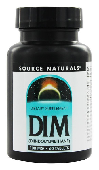 Source Naturals DIM (Diindolylmethane) 100 mg, 60 Tablets