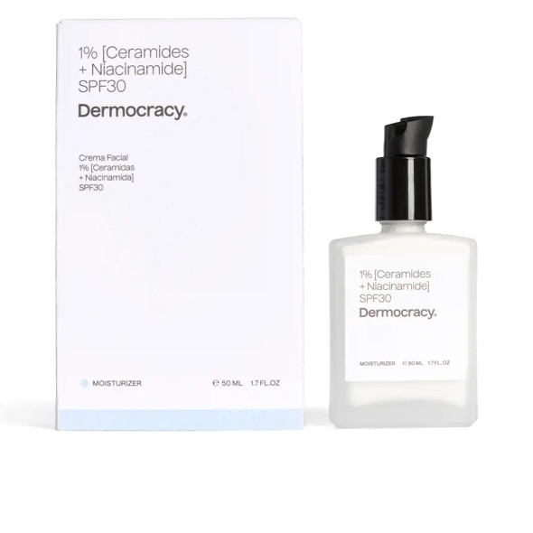 Dermocracy 1% CERAMIDES + NIACINAMIDE SPF30 face cream Anti blemish treatment cream - Stain-remover