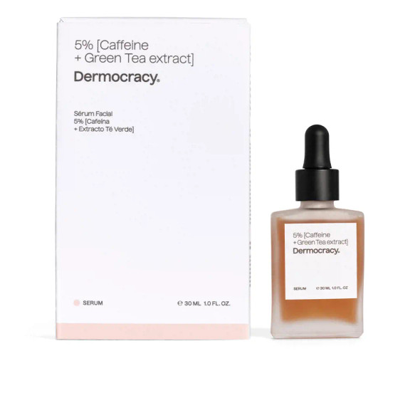 Dermocracy 5% CAFFEINE + GREEN TEA EXTRACT face serum - Skin tightening & firming cream - Acne Treatment Cream & blackhead removal - Flash effect