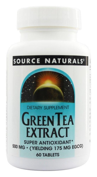 Source Naturals, Green Tea Extract 500 mg, 60 Tablets