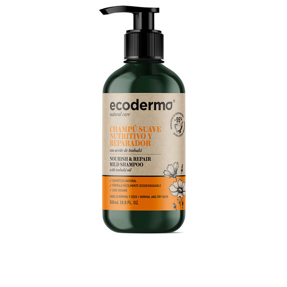 Ecoderma CHAMPU SUAVE nutritivo y reparador Moisturizing shampoo