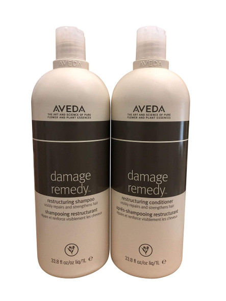 Aveda Damage Remedy Shampoo & Conditioner Liter Duo Set 33.8 oz