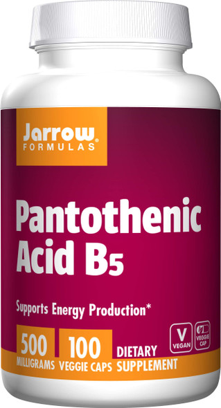 Jarrow Formulas - Pantothenic Acid, 500 mg, 100 Capsules, 1 Units