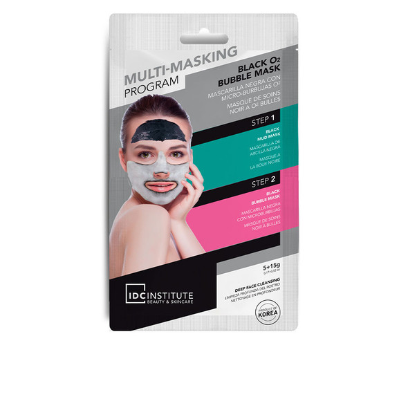 Idc Institute MULTI-MASKING program black O2 bubble mask Face mask