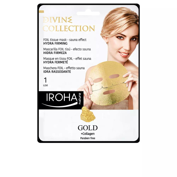 Iroha Nature GOLD tissue hydra-firming face mask Face mask