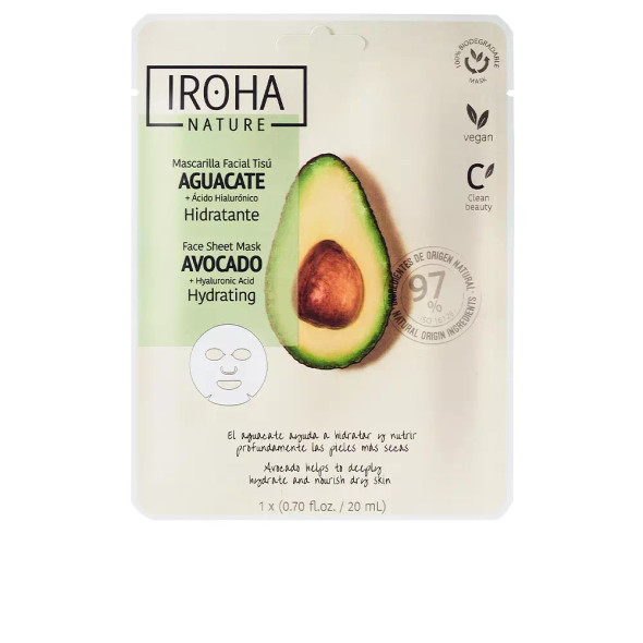 Iroha Nature NATURE MASK avocado + hyaluronic acid Face mask