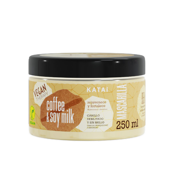 Katai COFFEE & SOY MILK LATTE mascarilla Hair mask for damaged hair - Shiny hair mask