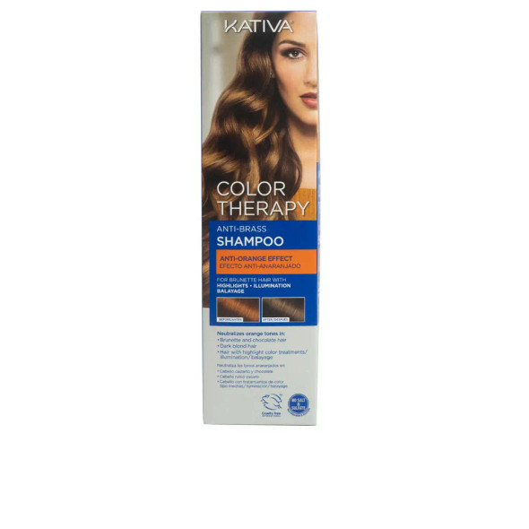 Kativa ANTI-BRASS anti-orange effect shampoo Colorcare shampoo
