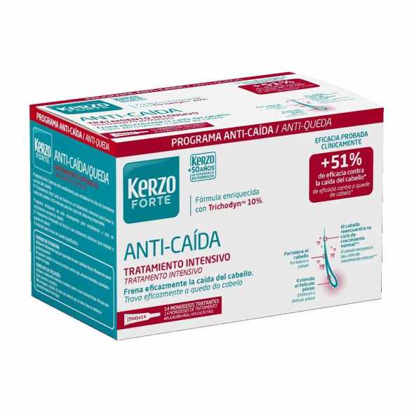 Kerzo ANTI-CAIDA TRATAMIENTO INTENSIVO ampollas forte Hair loss treatment