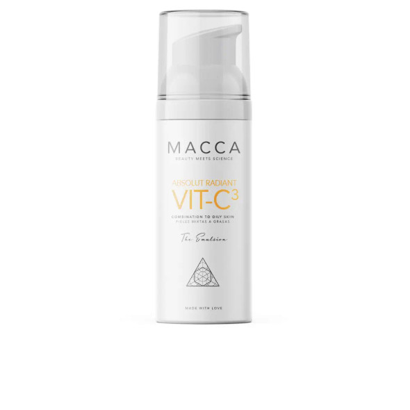 Macca ABSOLUT RADIANT VIT-C the emulsion - Anti blemish treatment cream - Anti redness treatment cream - Flash effect