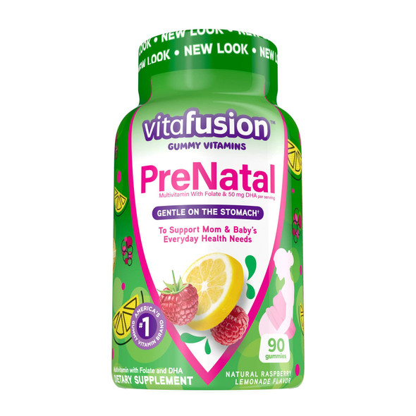 Vitafusion Prenatal DHA and folic acid rubber vitamin
