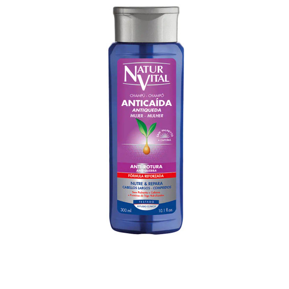 Naturvital CHAMPU ANTICAIDA anti-rotura mujer Anti hair fall shampoo