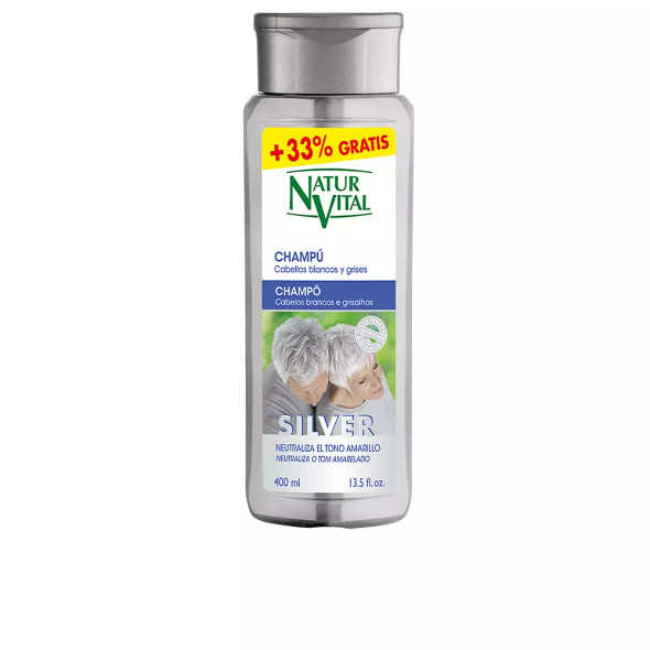 Naturvital CHAMPU SILVER cabello blanco y gris Colorcare shampoo