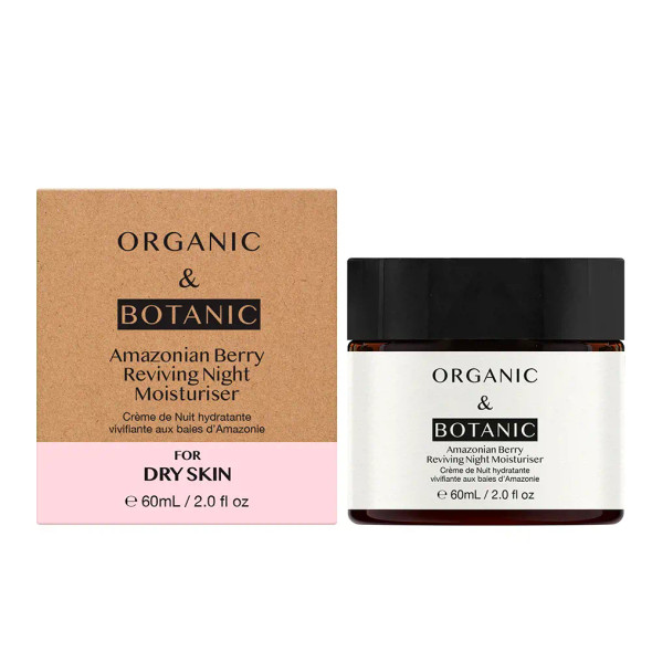 Organic & Botanic AMAZONIAN BERRY reviving night moisturiser Face moisturizer Anti aging cream & anti wrinkle treatment