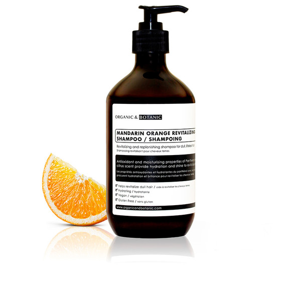 Organic & Botanic MANDARIN ORANGE revitalizing shampoo Anti frizz shampoo - Moisturizing shampoo