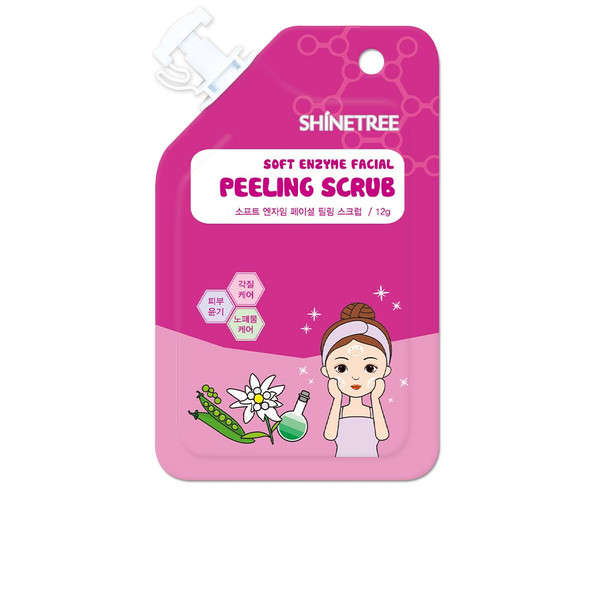Shinetree SOFT ENZYME facial peeling scrub Face mask