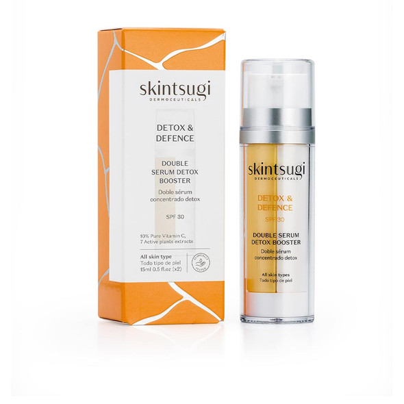 Skintsugi DETOX & DEFENCE doble serum concentrado detox Face moisturizer - Antioxidant treatment cream