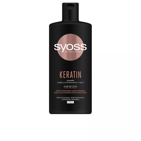 Syoss KERATIN champU cabello encrespado y seco Anti frizz shampoo