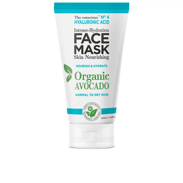 The Conscious HYALURONIC ACID intense-hydration face mask organic avocado Face moisturizer Face mask