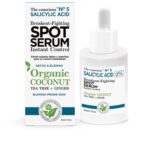 The Conscious SALICYLIC ACID breakout-fighting spot serum organic coconut Anti blemish treatment cream