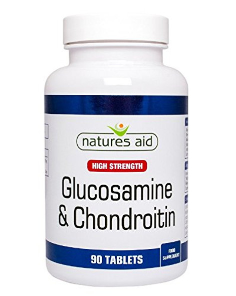 Natures Aid - Glucosamine 500Mg & Chondroitin 400Mg Tablets - 90s