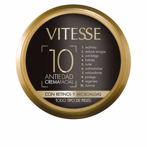 Vitesse ANTIEDAD 10 crema facial Anti aging cream & anti wrinkle treatment - Antioxidant treatment cream