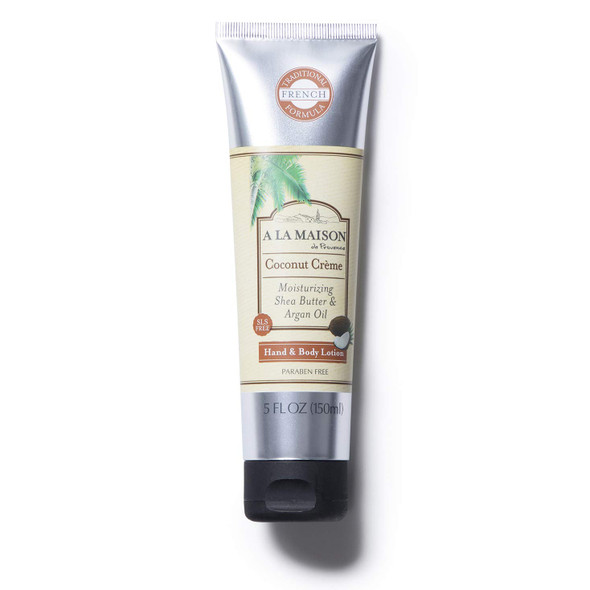 A LA MAISON Coconut Creme Lotion for Dry Skin - Natural Hand and Body Lotion (2 Pack, 5 oz Bottle)